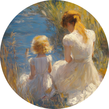 Meisje bij de rivier