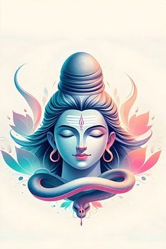 The Head Of Mahadeva by Art Kingdom