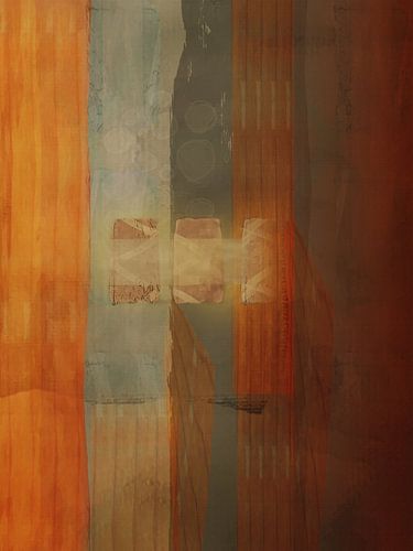 Fantasy abstract met blokken