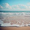 Das Meer mit sanften Wellen an einem Sommertag. von J.a Dijkstra
