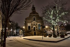 Sneeuw bij het Stadhuis van Schiedam van Charlene van Koesveld