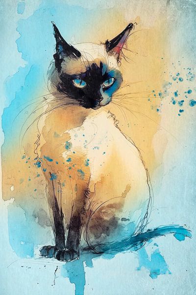 Siamkatze von Jutta Maria Pusl