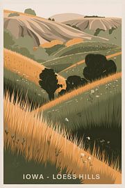 Iowa Vintage Travel Poster by Poster Art Shop