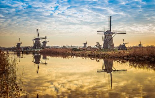 windmolens in kinderdijk