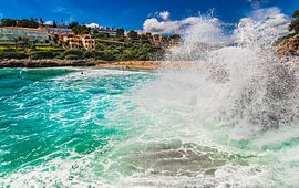 Magnifique paysage insulaire, plage de la baie de Cala Mandia, Majorque, Espagne sur Alex Winter
