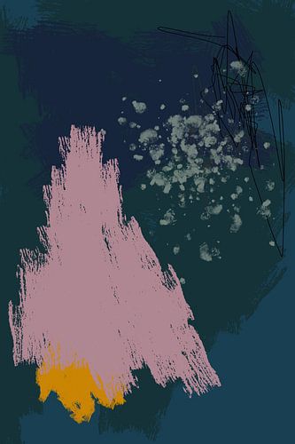 Art abstrait moderne. Formes et lignes dans des couleurs vives. 2