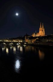 Mondnacht in Regensburg von Thomas Jäger