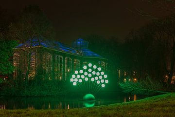 Kunstwerk Green Pigs, Amsterdam Light Festival 2017