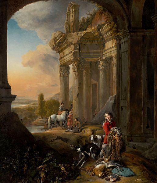 Na de jacht, Jan Baptist Weenix van Meesterlijcke Meesters