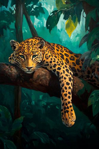 Jaguar in de jungle