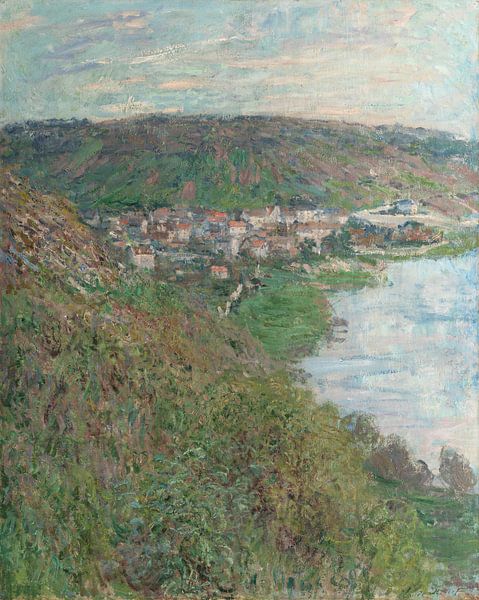 Blick auf Vétheuil, Claude Monet von Meesterlijcke Meesters