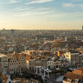 Panorama Haarlem im Morgenlicht von Alex C.
