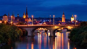 Skyline von Würzburg, Deutschland