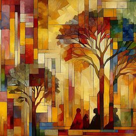 Komposition eines schattenhaften von Lois Diallo