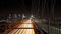 Brooklyn Bridge at Night van Jeroen Middelbeek thumbnail