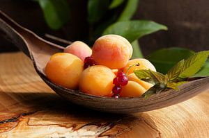 Fresh apricots still life by Tanja Riedel