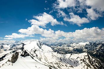 Grossglocknerblick, Mountainpanorama seen from Kitzsteinhorn, Austria