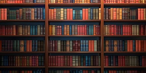 in the library