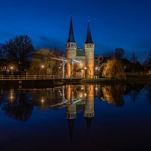 Quiet evening at the Oostpoort in Delft