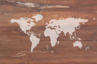 Wereldkaart op Hout van World Maps thumbnail