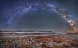 Vildmarksvägen milky way by Marc Hollenberg