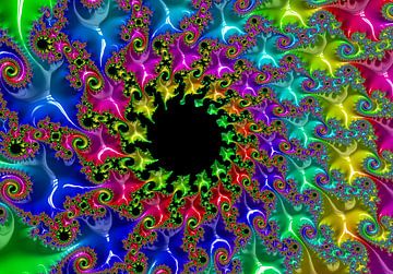 Colourful abstract fractal