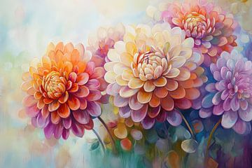 Bloemenschilderij | Zomerse Bloemen van De Mooiste Kunst