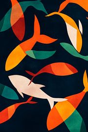 Farbenspiel der Wasserwelten von Poster Art Shop