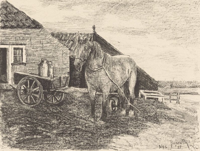 Horse on Ameland, Otto Hanrath, 1925 by Atelier Liesjes