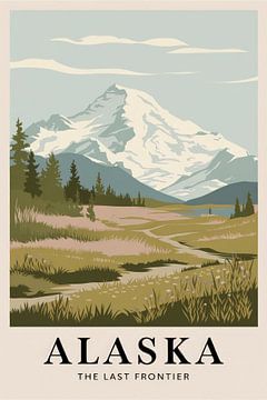 Alaska Vintage Reisposter van Poster Art Shop