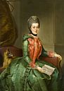 Porträt der Prinzessin Frederika Sophia Wilhelmina, Johann Georg Ziesenis von Meisterhafte Meister Miniaturansicht