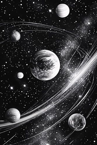 Kosmische planeten en sterren