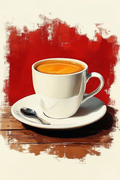 cup of coffee or cappuccino by Egon Zitter