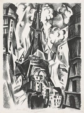 De toren (1926) van Robert Delaunay van Peter Balan