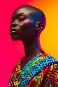 Colourful Portrait of an African Woman by But First Framing