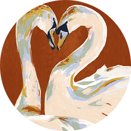 Liefdes zwanen van Studio Carper