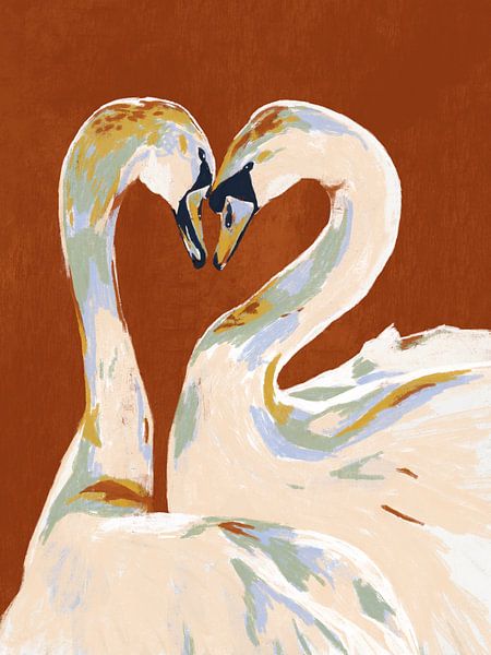 Love swans by Studio Carper