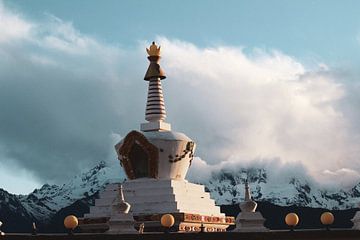 Stupa in the clouds by Your Travel Reporter