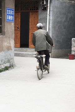 Chinesischer Radfahrer von Inge Hogenbijl