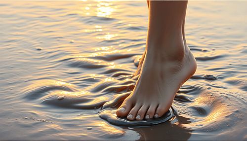 Sommerspaziergang am Strand
