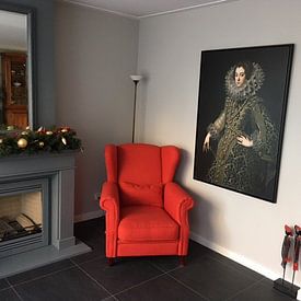 Customer photo: Queen Elizabeth of Bourbon, on canvas