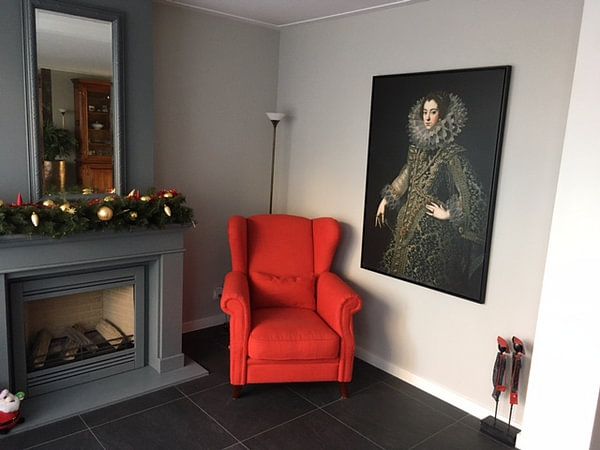 Customer photo: Queen Elizabeth of Bourbon, on canvas