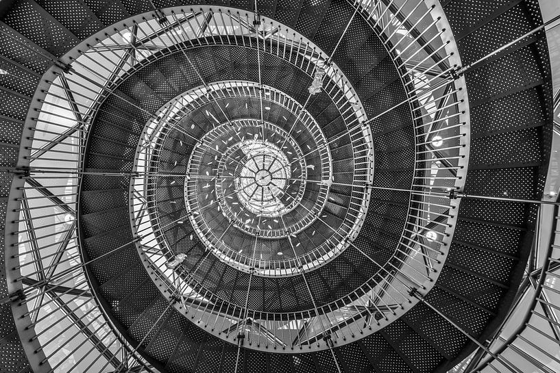 Vue sur un escalier en colimaçon par Bob Janssen