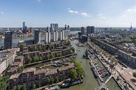 Het stadsgezicht over Rotterdam vanuit Leuvehaven van MS Fotografie | Marc van der Stelt thumbnail