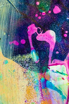 Acrylic Pouring detail by angelique van Riet