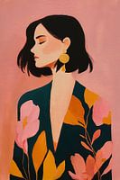 Floral Portret in Roze