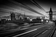 LONDEN Westminster Bridge Verkeer van Melanie Viola thumbnail