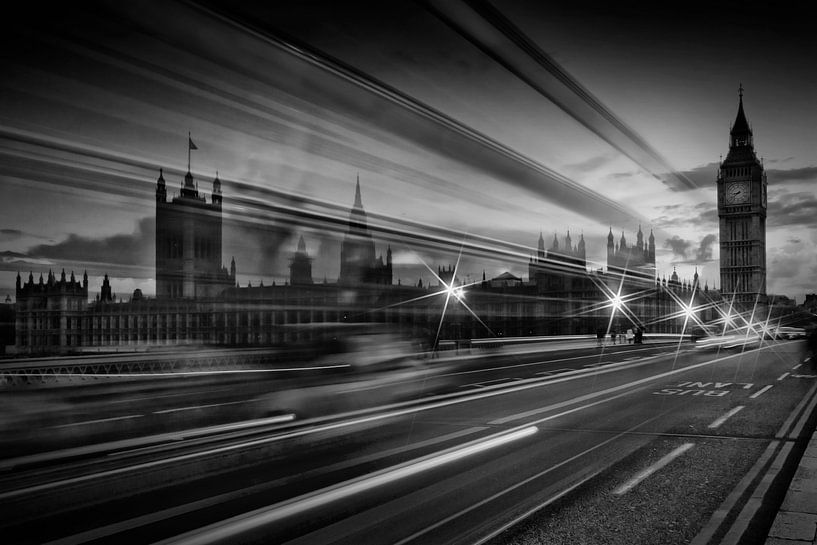 LONDRES Trafic sur le pont de Westminster par Melanie Viola