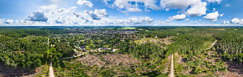 Leersum und Lombok Wald nach dem Herbstwind, in 360°