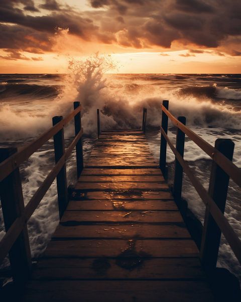 Goldene Stunde am Meer von fernlichtsicht